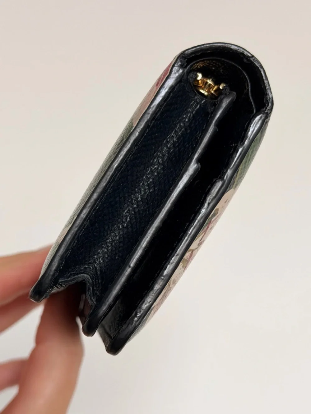 Dolce & Gabbana Floral Print Compact Wallet